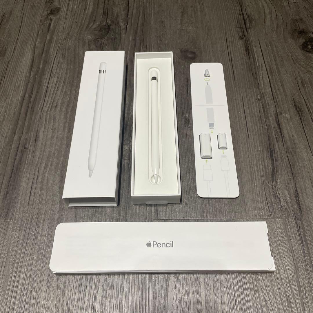 【美品・付属品完備】Apple Pencil 第1世代（USB-Cアダプタ付き)