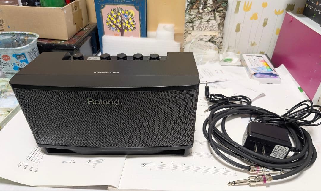Rolandポータブルアンプ ARIAFET-CST SRエレアコギターのセット