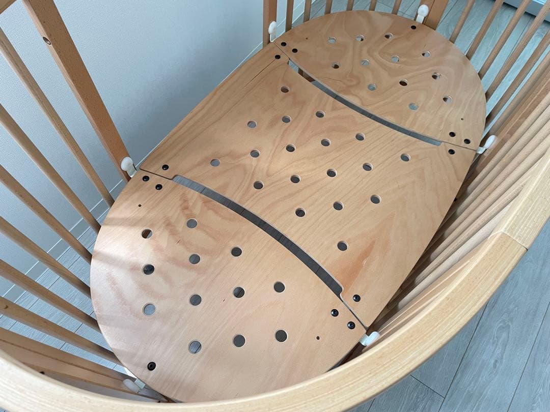 landabu 木製円形ベビーベッド(再掲)