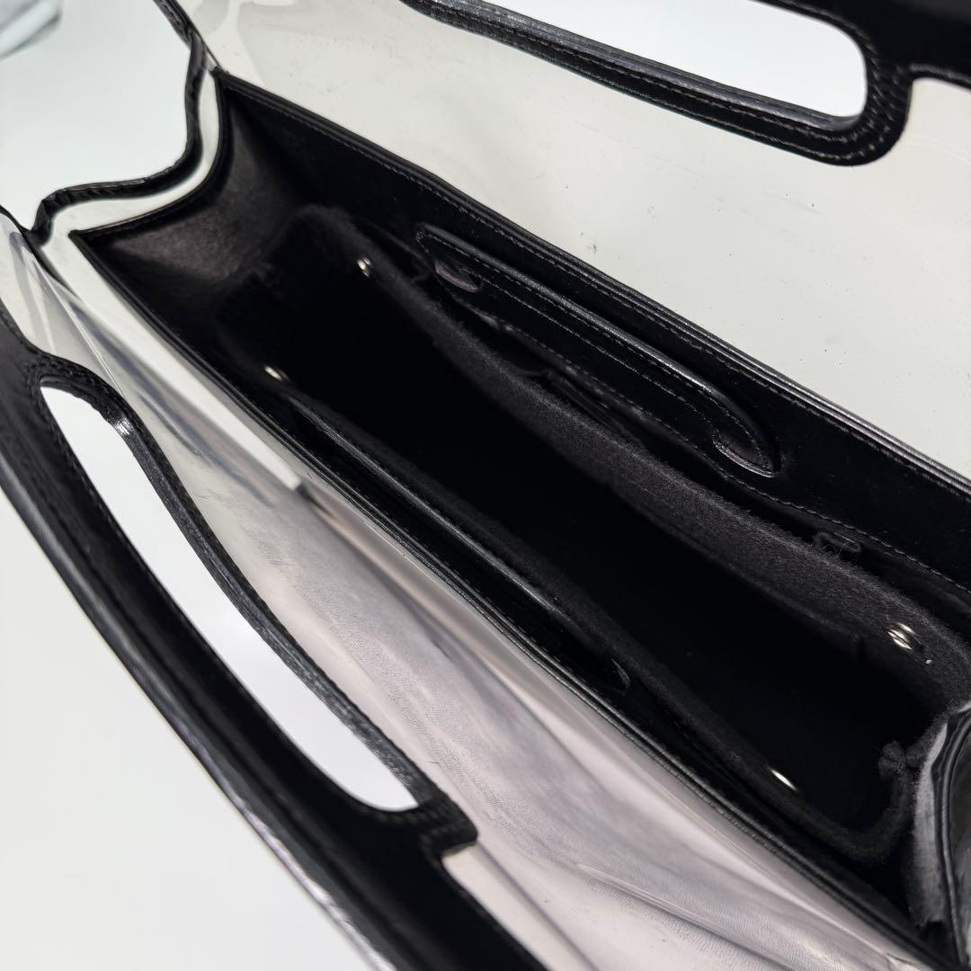 GUCCI グッチ トートバッグ 2way スケルトン ビニール レザー