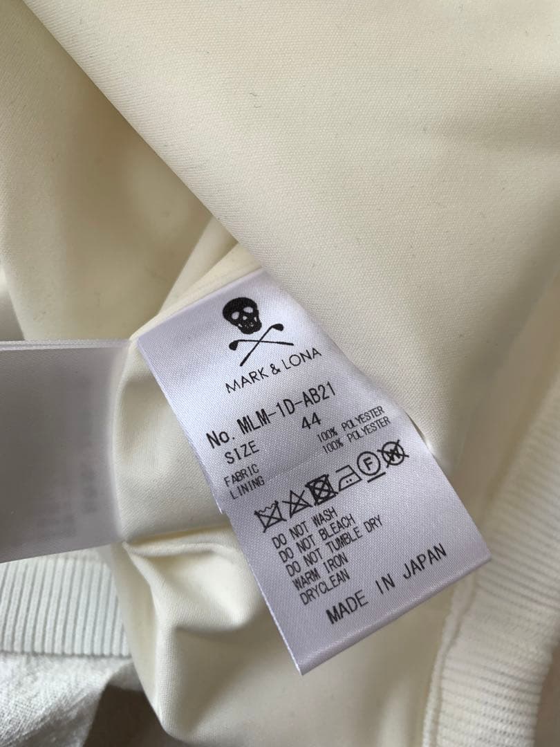MARK & LONA ホワイト 長袖トレーナー