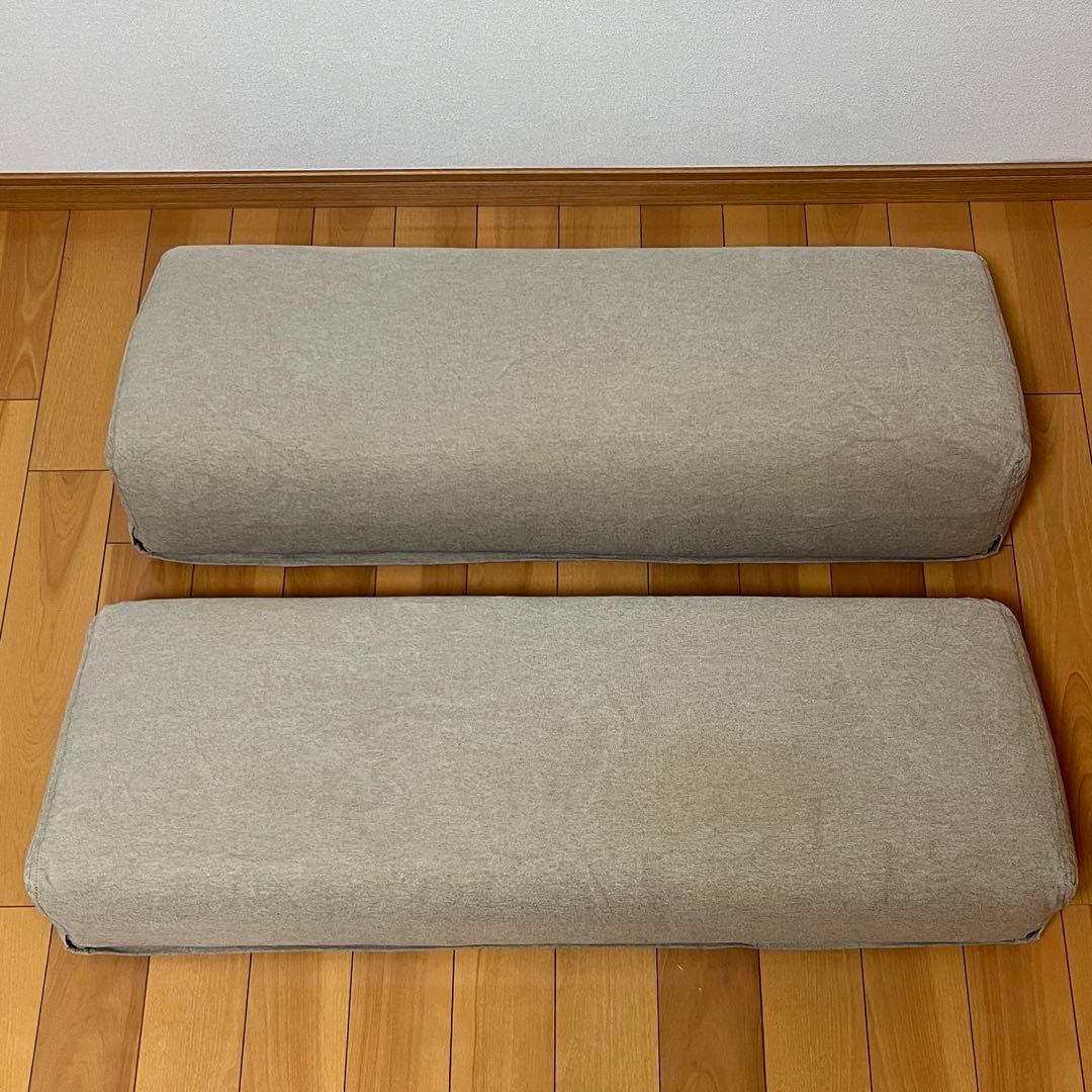 無印良品 ベッドフレーム用クッションパーツ (背クッション) 綿平織カバー付