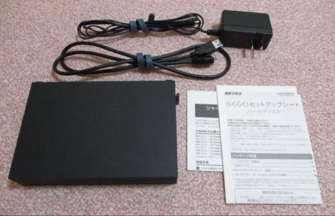 バッファロー 外付けHDD（HD-CD4U3-BA）4TB