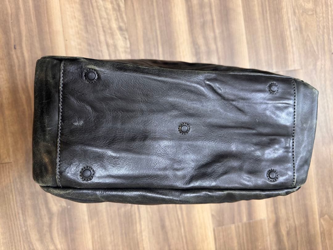 Daniel&Bob イタリア製 本革 レザートートバッグ 黒 肩掛け可