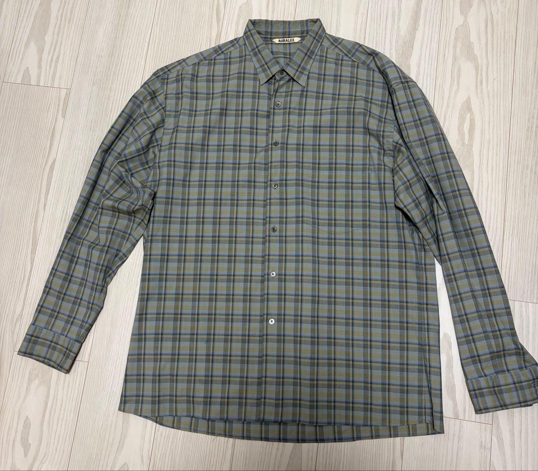 【値下げ不可】 SUPER LIGHT WOOL CHECK SHIRTS