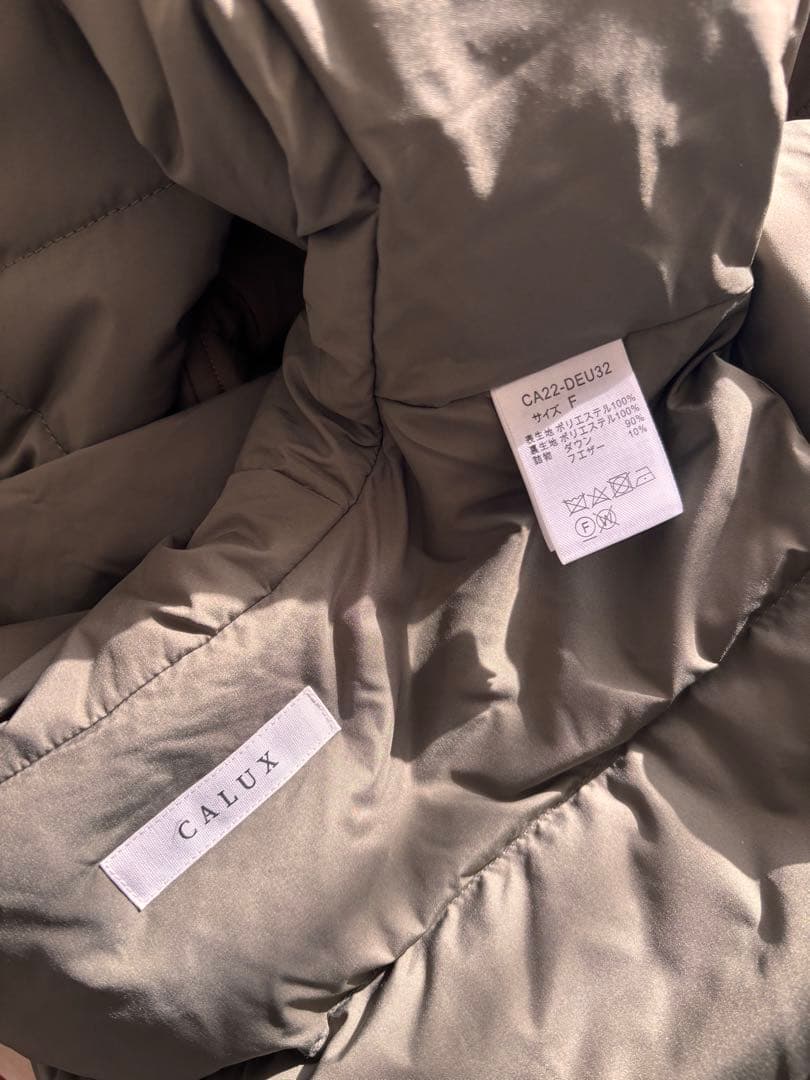 ちえみ　1度のみ使用　キャラクス　CALUX キルティングダウンジャケット
