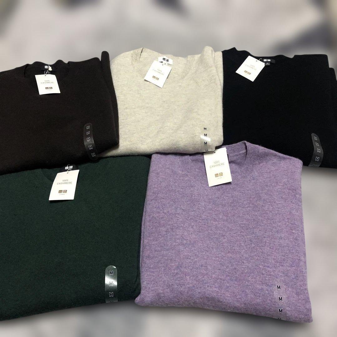 ミ*太様 ユニクロ　カシミヤニットセーター　Mサイズ 5色セット　新品未使用