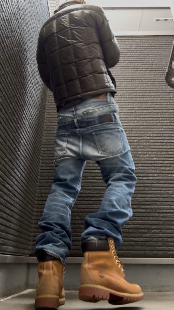 パンツ double waist denim blue swag opium LEAN