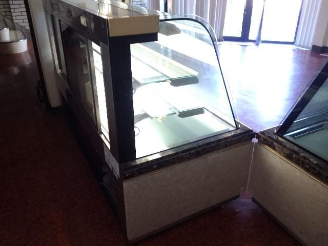 34 綺麗 アリガ グレイス Ⅱ型 ガラスショーケース 100V大理石 引取限定