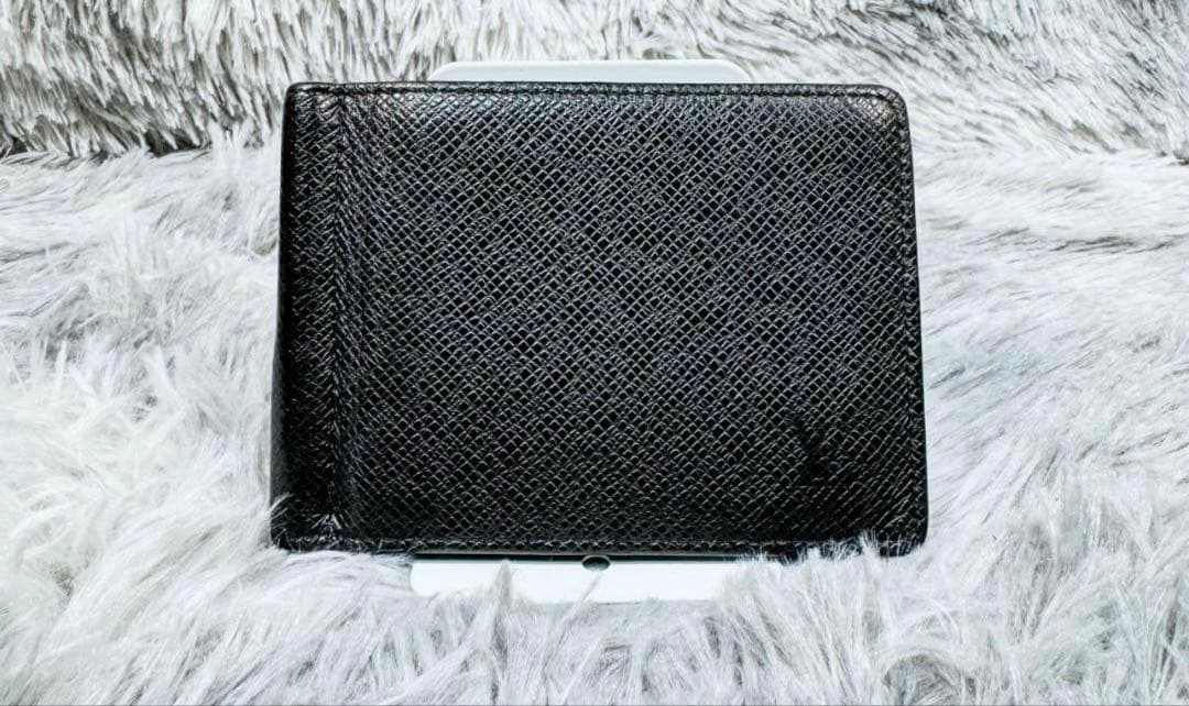超美品　ルイヴィトン　ポルトフォイユ　パンス　タイガ　マネークリップ　紳士　黒