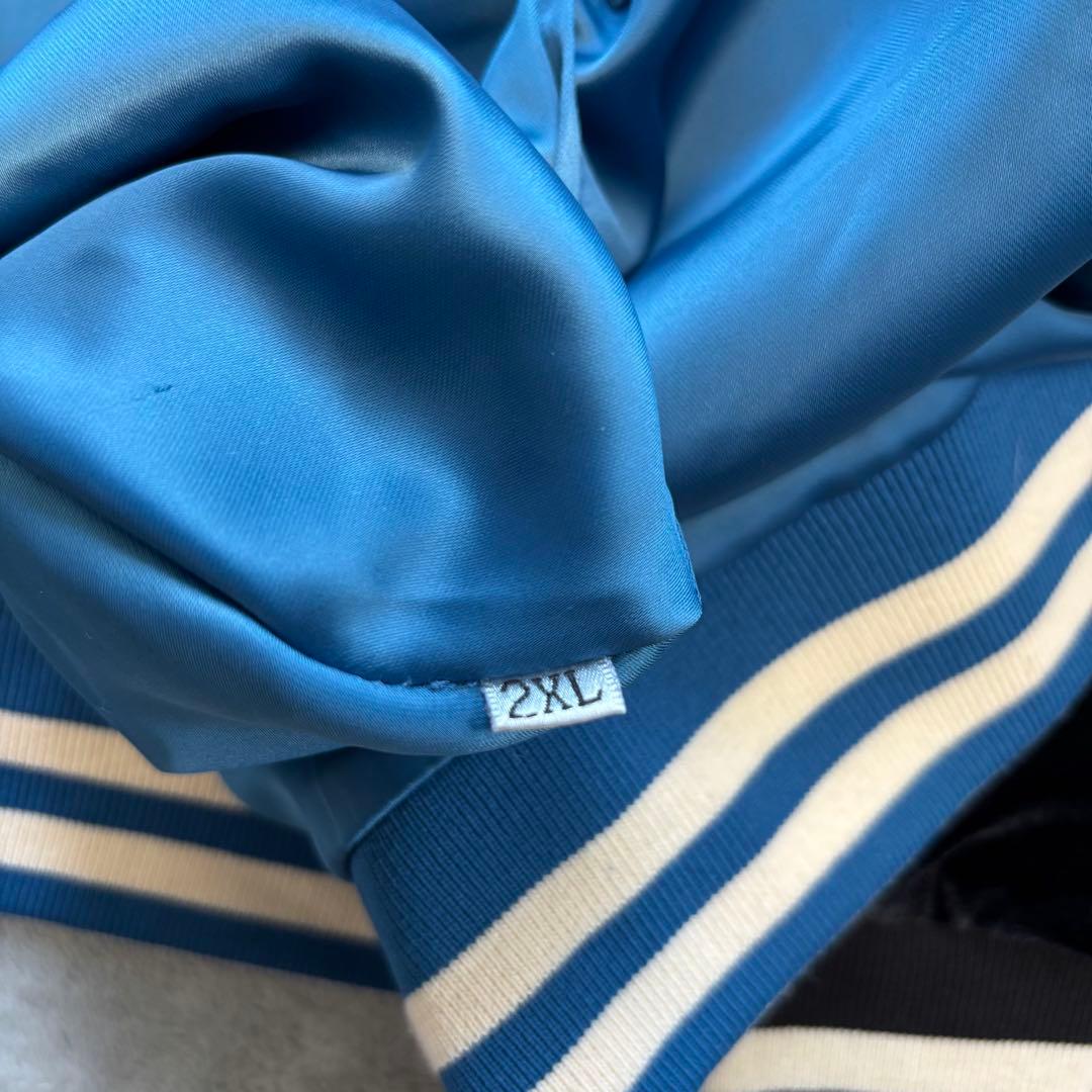 完売品✨ チュウカタベタイ タイガー リバーシブル スカジャン　ベロア　黒×青