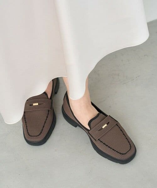 steppi onward 撥水 洗える ニット ローファー 9000