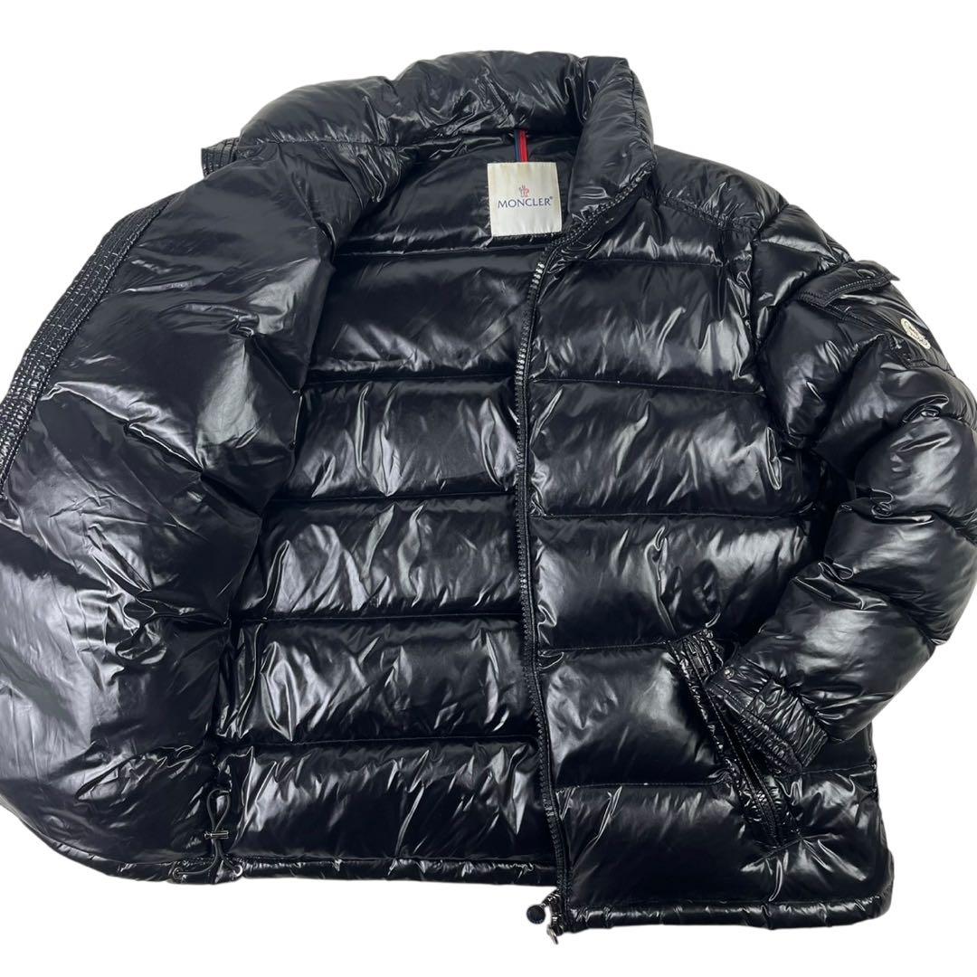 美品 希少 XL相当 モンクレール マヤ ダウンジャケット ブラック 肉厚 極暖