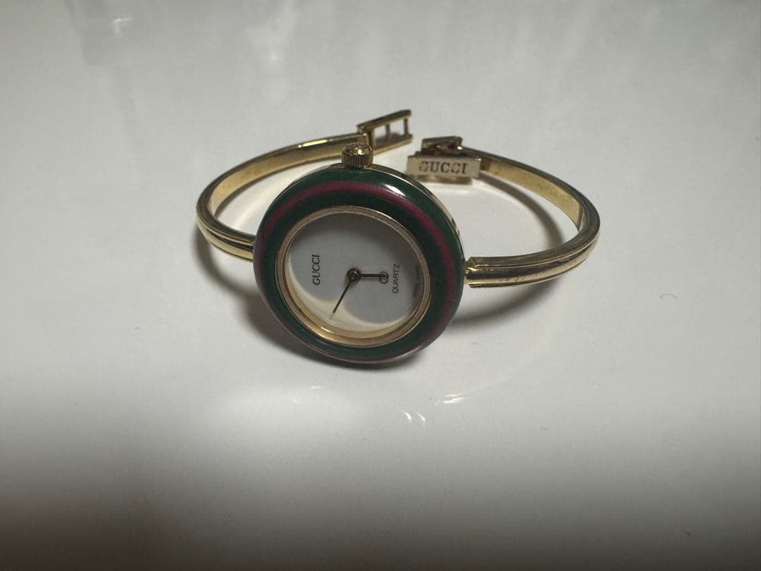 GUCCI チェンジベゼル/アナログ腕時計 ゴールド/マルチカラー