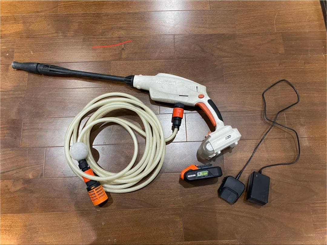 KOSHIN 高圧洗浄機本体 18Vバッテリー付き
