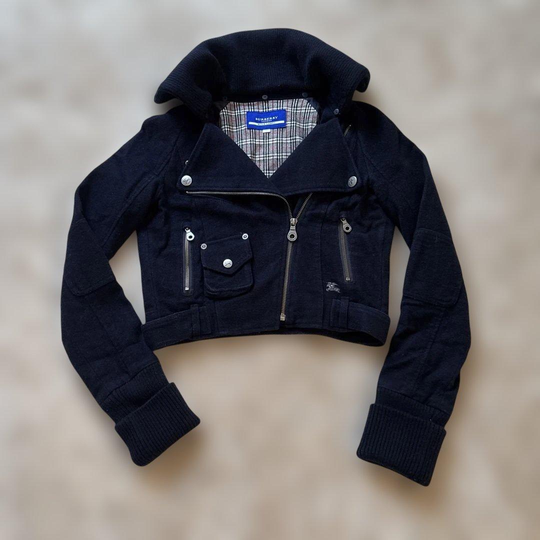 日本製★バーバリーブルーレーベル★ウールライダース　ノバチェック　サイズ38