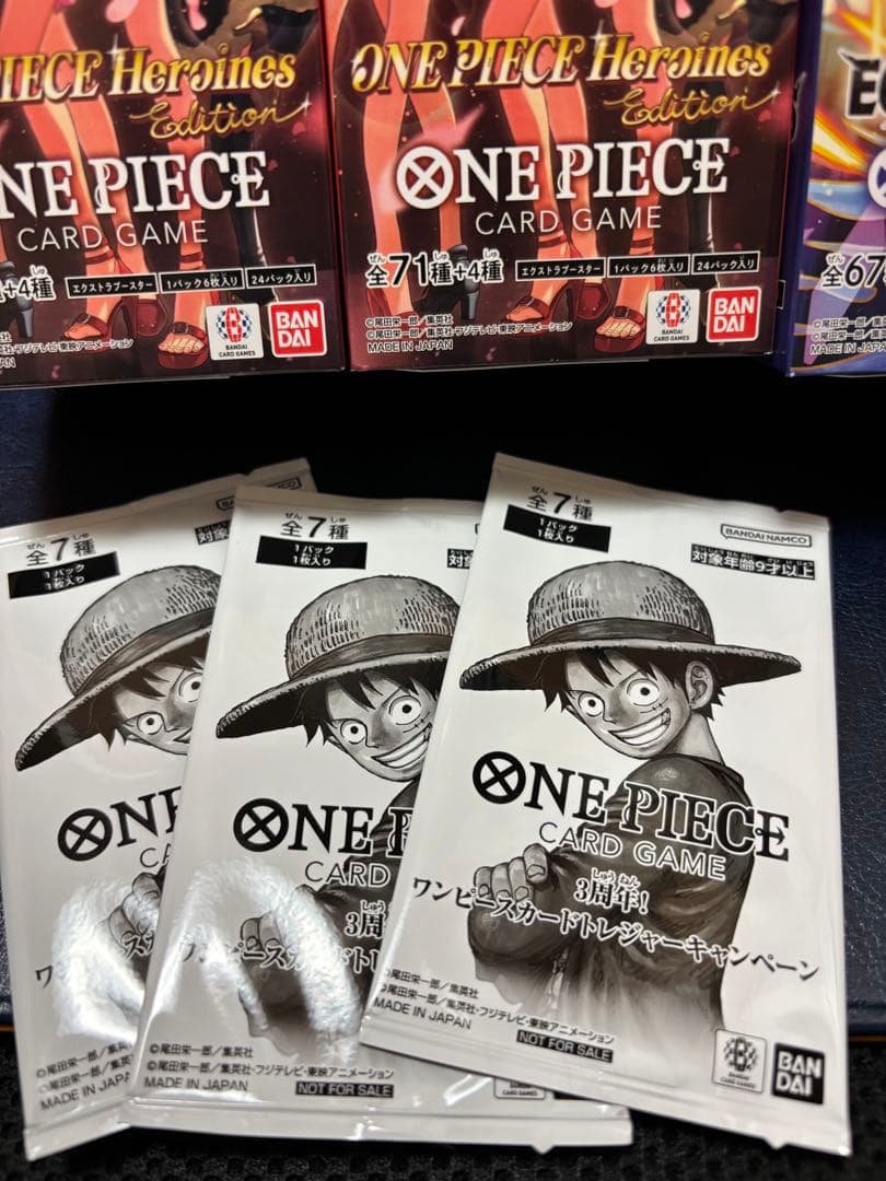 ワンピースカード　ヒロインズエディション、エッグヘッド 3BOX テープ付き