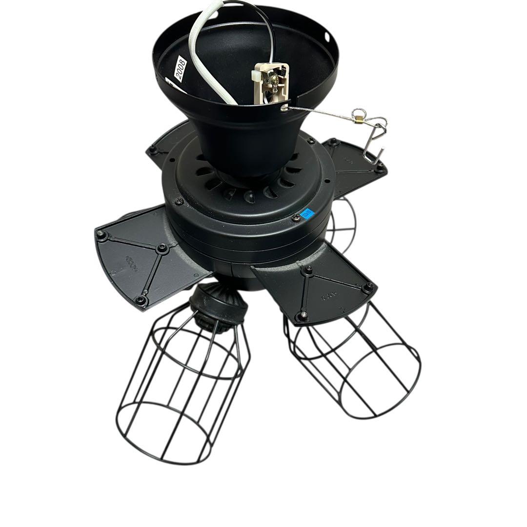 美品 JAVALO ELF シーリングファン ライト 4灯 リモコン付き LED