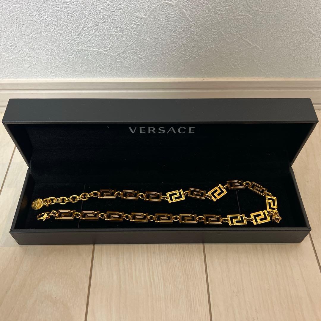 Versace グレカネックレス　ゴールド
