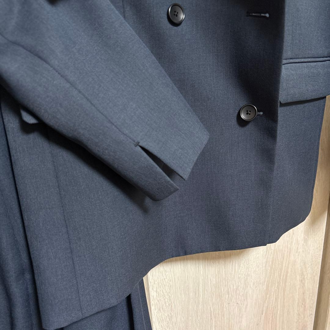 新品同様　オリヒカ　ウォッシャブル　パンツ　スーツ　青紺　上M 下L