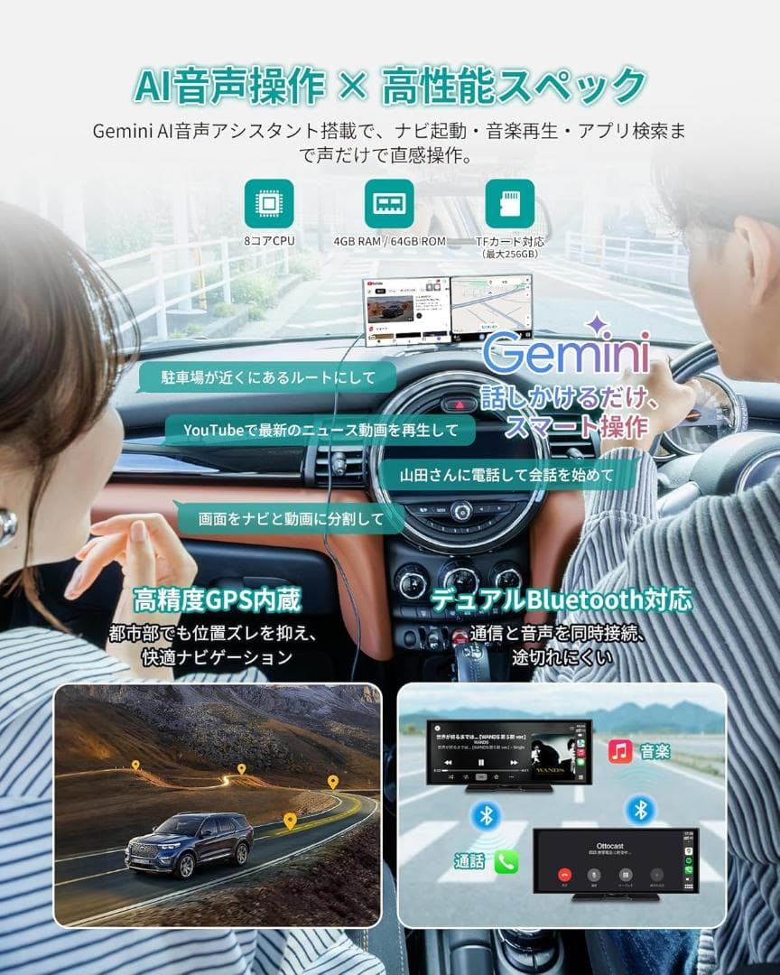 【新品】OTTOCAST OttoScreen AI 次世代スマートディスプレイ