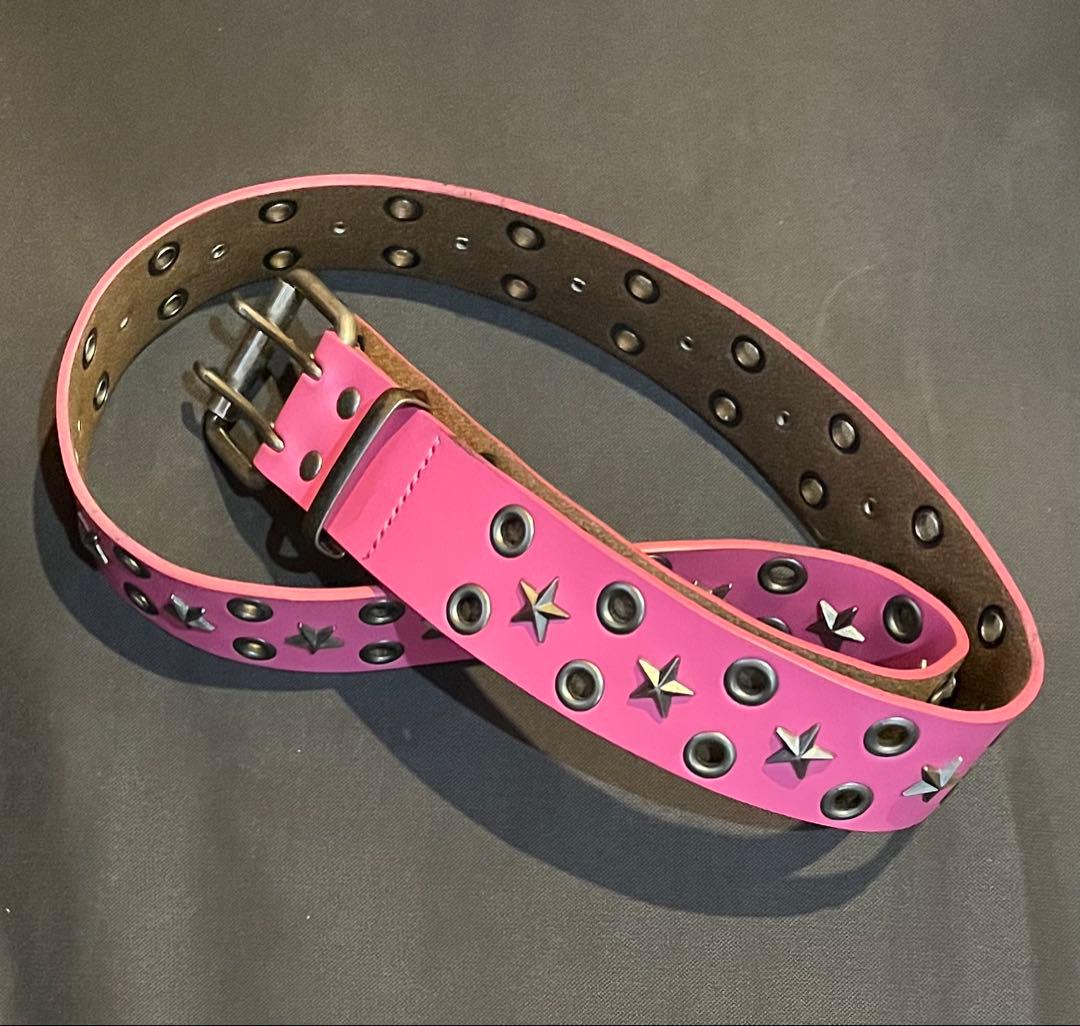 JADED LONDON ピンク スタッズ ベルト
