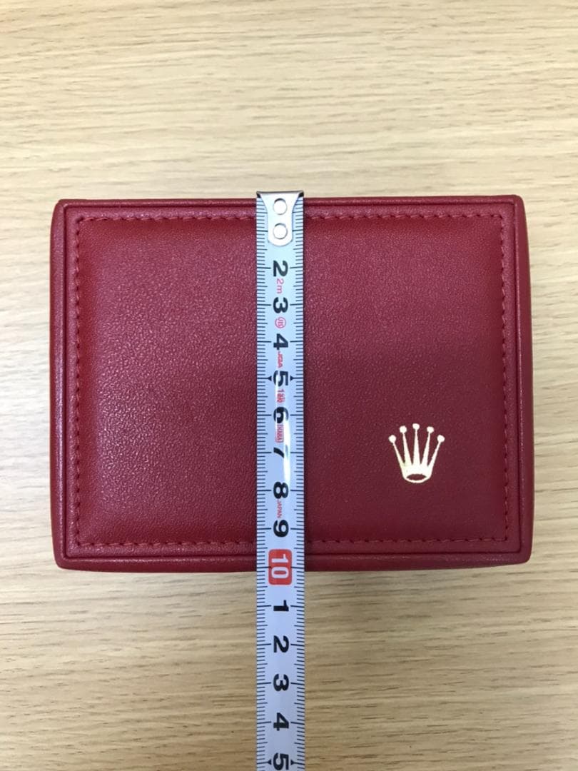 AN074 ロレックス レザーケース 赤　レッド　箱のみ　本体無し