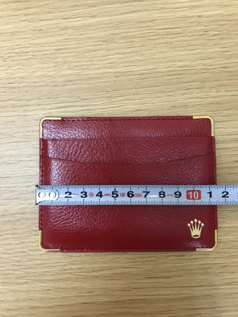 AN074 ロレックス レザーケース 赤　レッド　箱のみ　本体無し