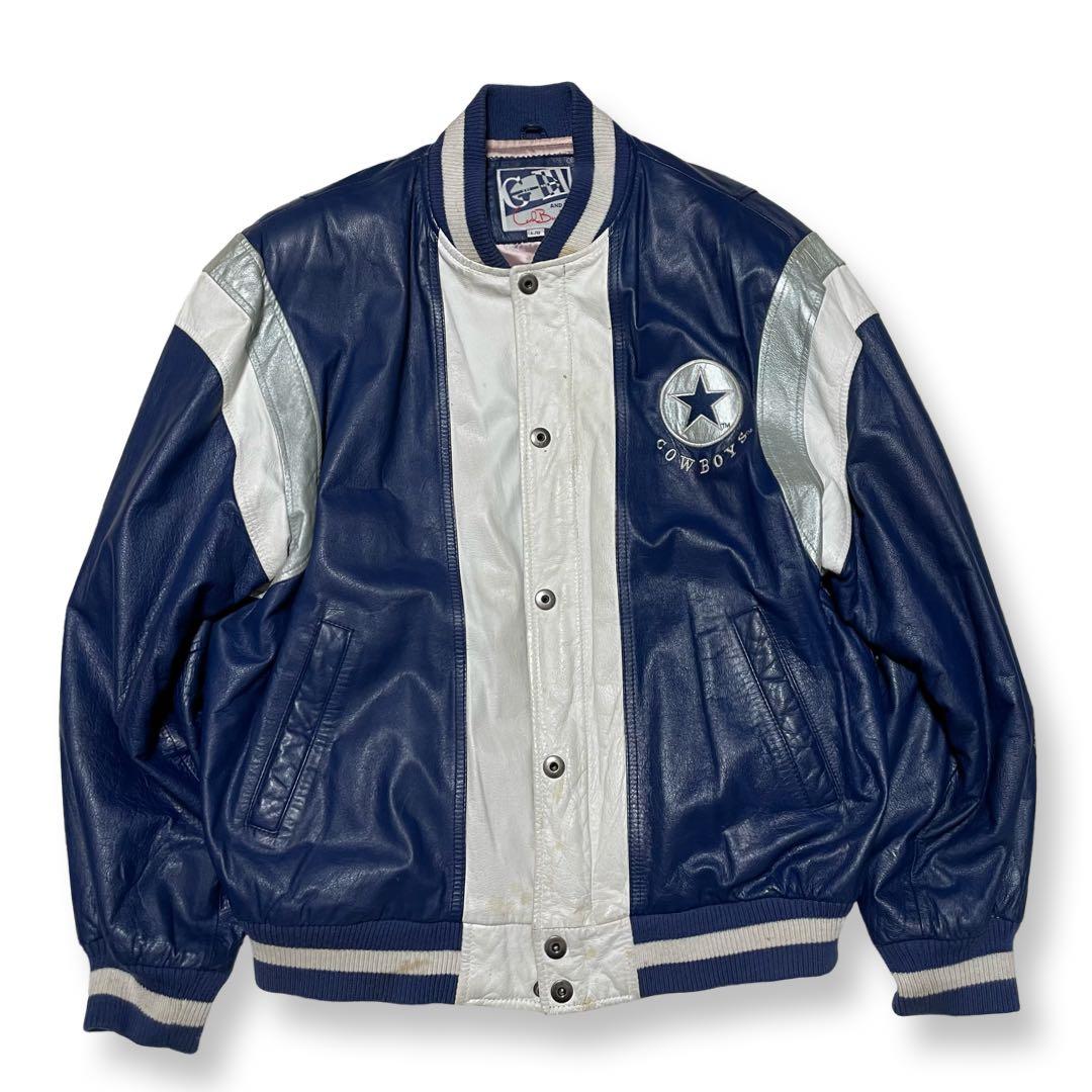 ダラス・カウボーイズ　レザージャケット　G-Ⅲ オールレザー　NFL L