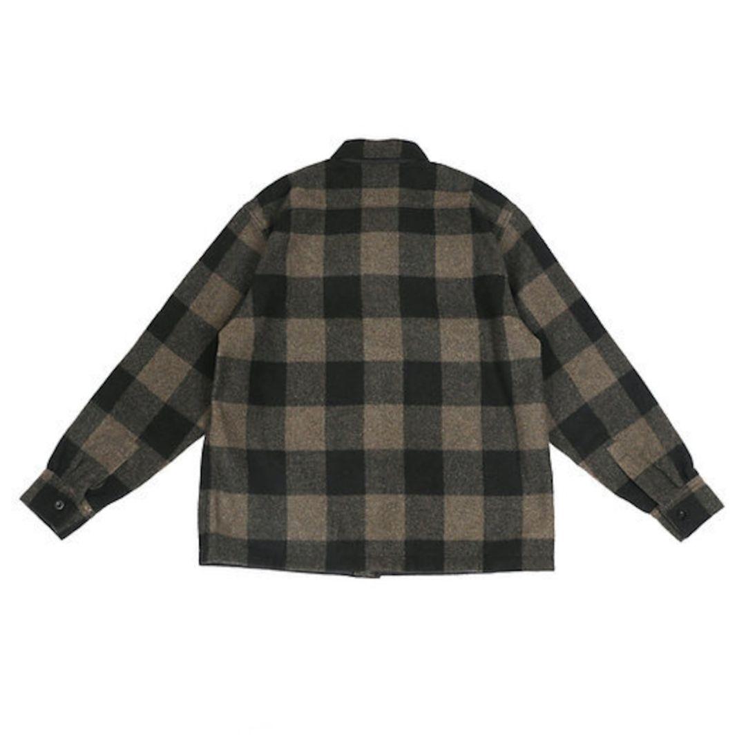 ジャケット・アウター ovy KAJA WOOL BUFFALO CHECK CPO JACKET