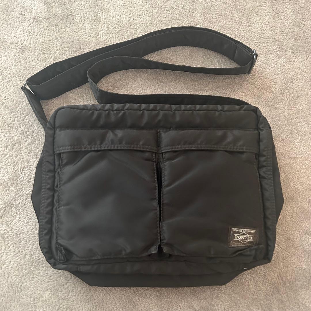 PORTER⚪︎TANKER SHOULDER BAG L (BLACK)