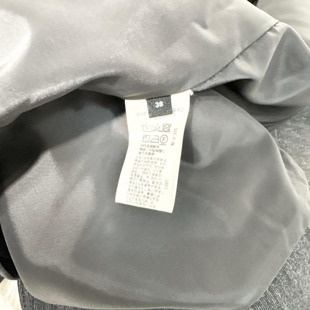 ☆極美品☆グリーンレーベルリクラシング パンツスーツ ノーカラー ストレッチ M