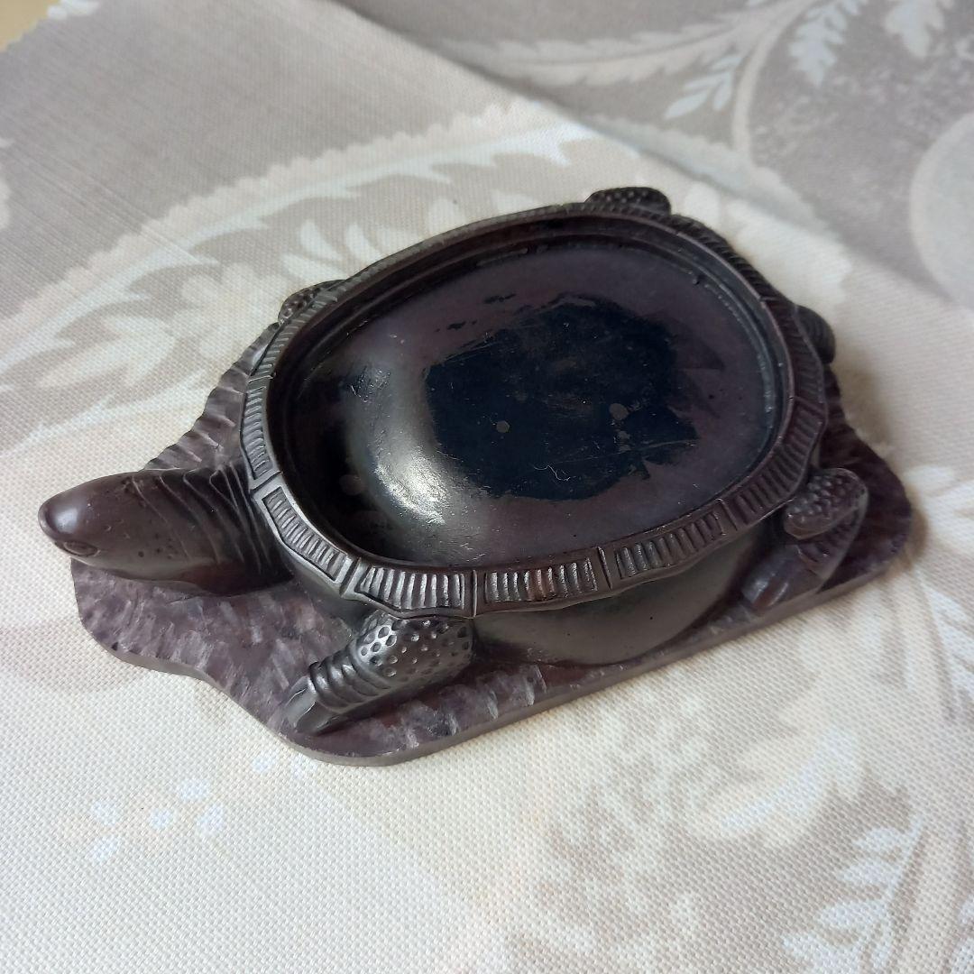 硯　亀蓋硯　骨董品　アンティーク　カメ