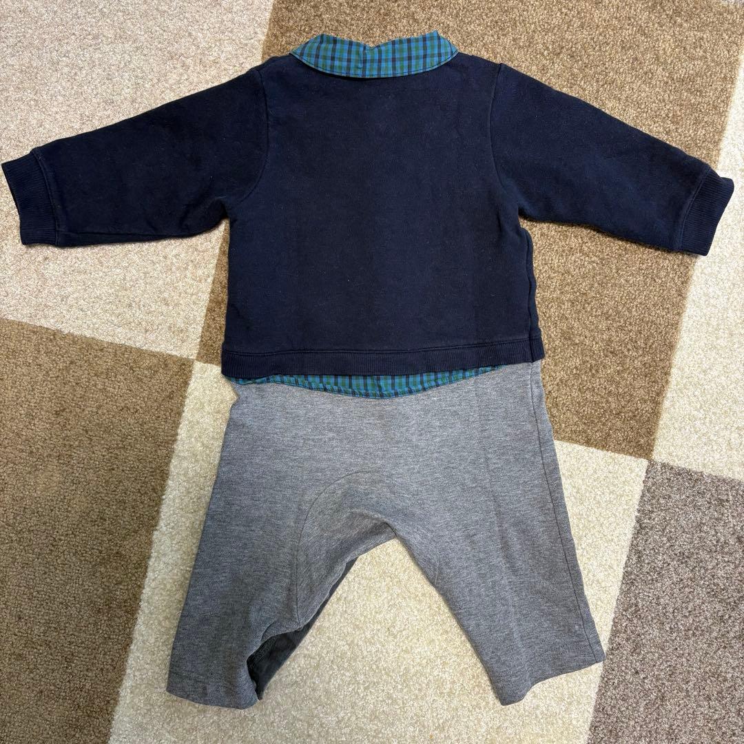 ファミリア 長袖 ロンパース カバーオール familiar 70cm