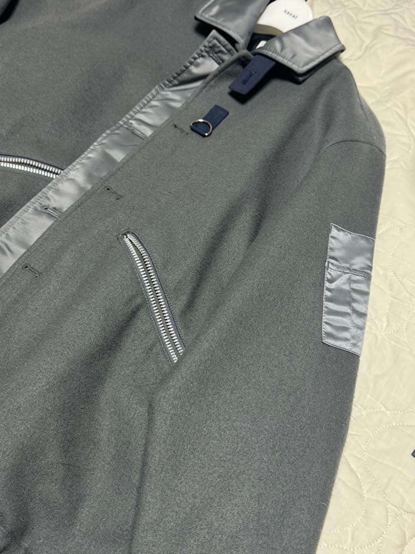 マ*オ様 Sacai Wool Melton Blouson サイズ2 切替ジャ
