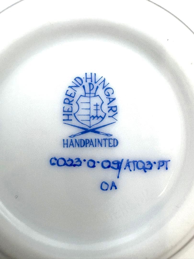 未使用保管品　HEREND ヘレンド　アポニーターコイズプラチナ ボンボニエール