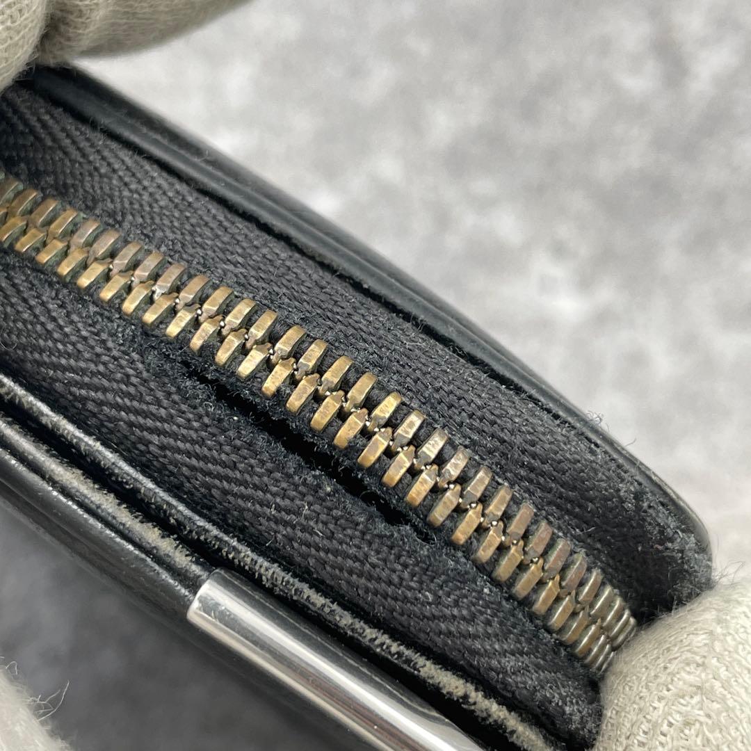 Cartier　カルティエ　長財布　黒　ブラック　レザー　ラウンドファスナー