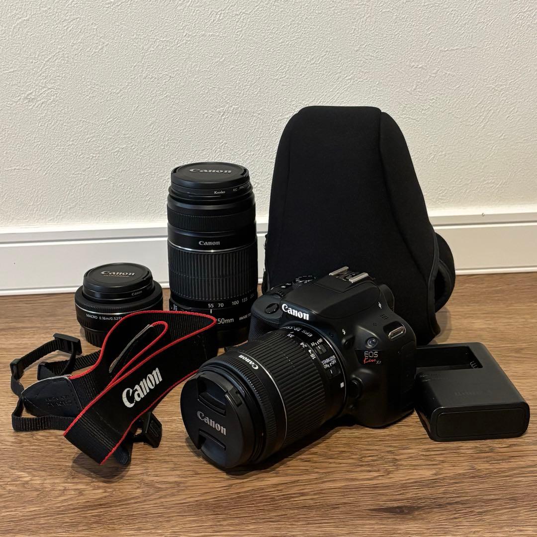 Canon EOS Kiss X7 レンズ3本セット 単焦点付 セット 一眼レフ