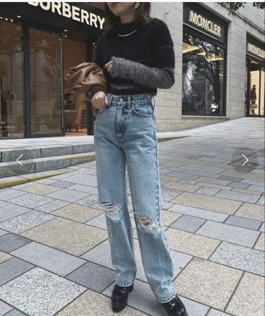 AMERI CRASH SLIM STRAIGHT DENIM 26インチ