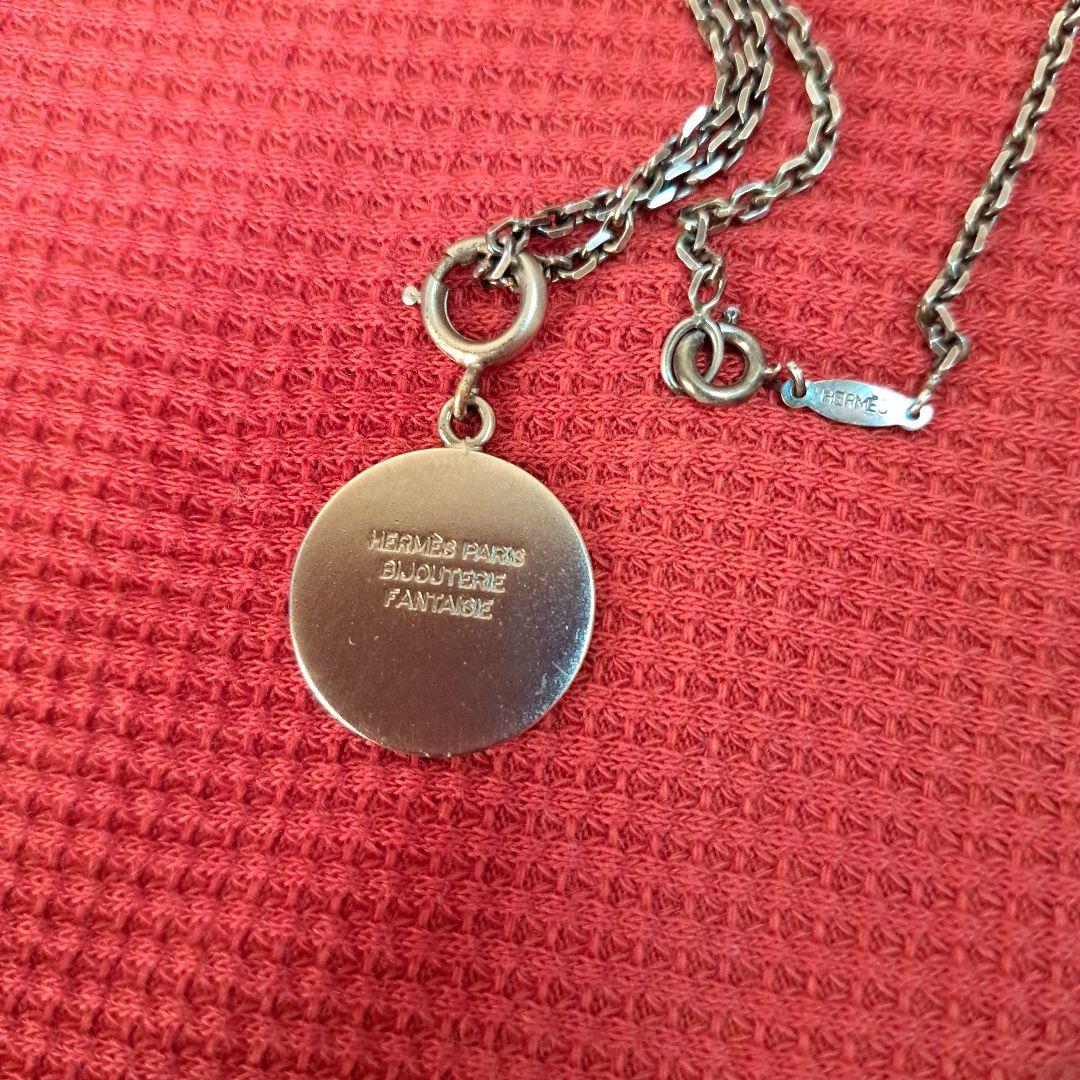 HERMES シルバー ペンダント ネックレス