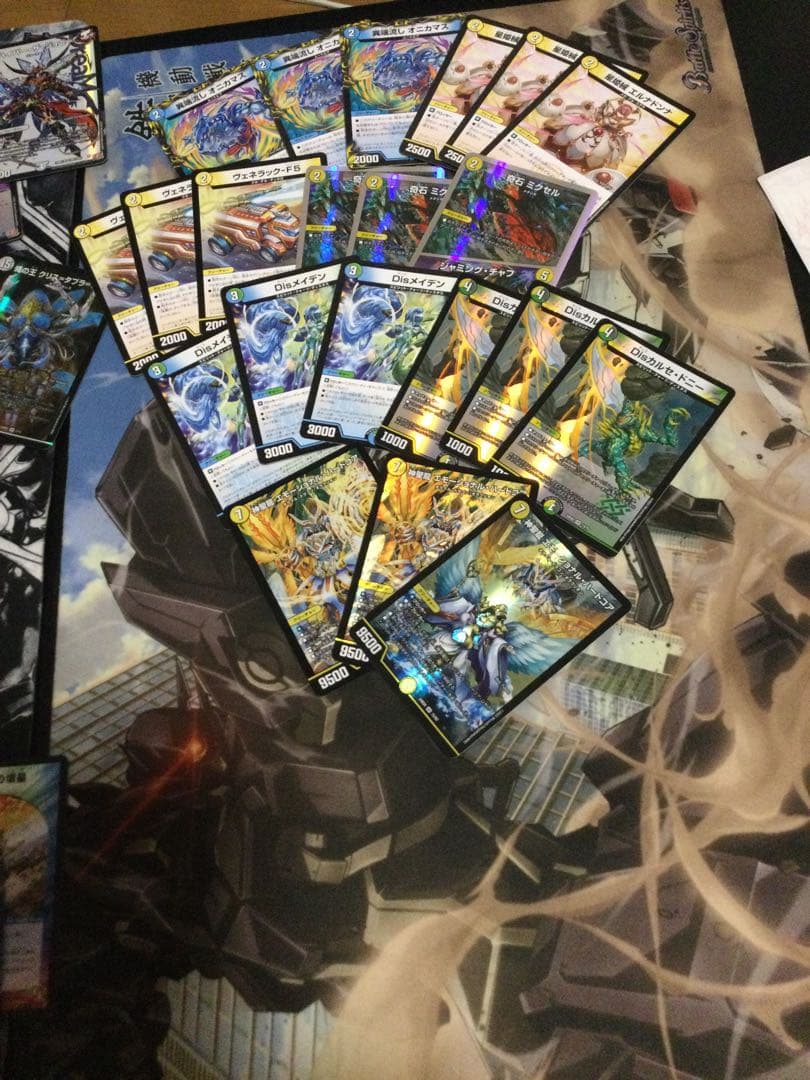 デュエルマスターズカード　引退品　スリーブ、プレイマット付き