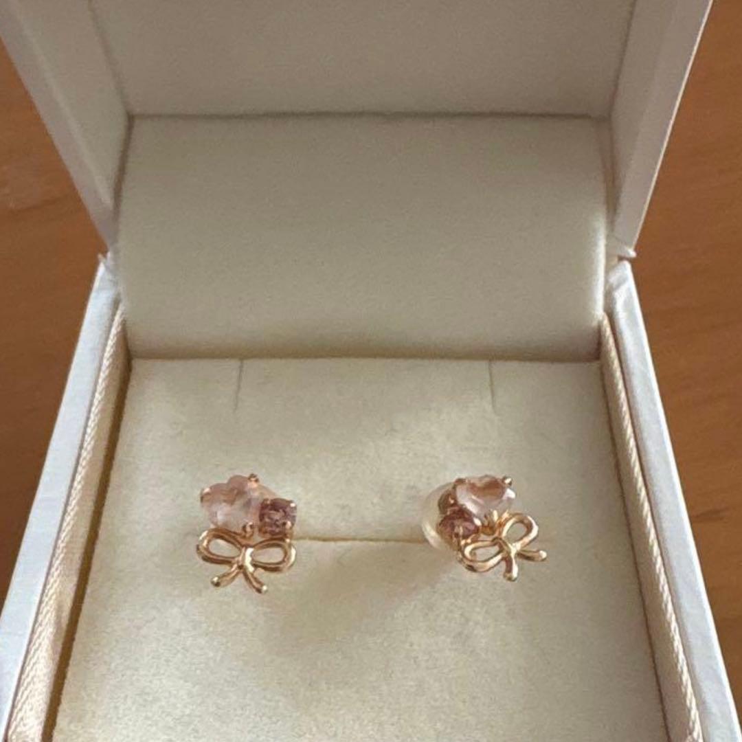 サマンサティアラ Samantha Tiara 18金 リボン ピアス