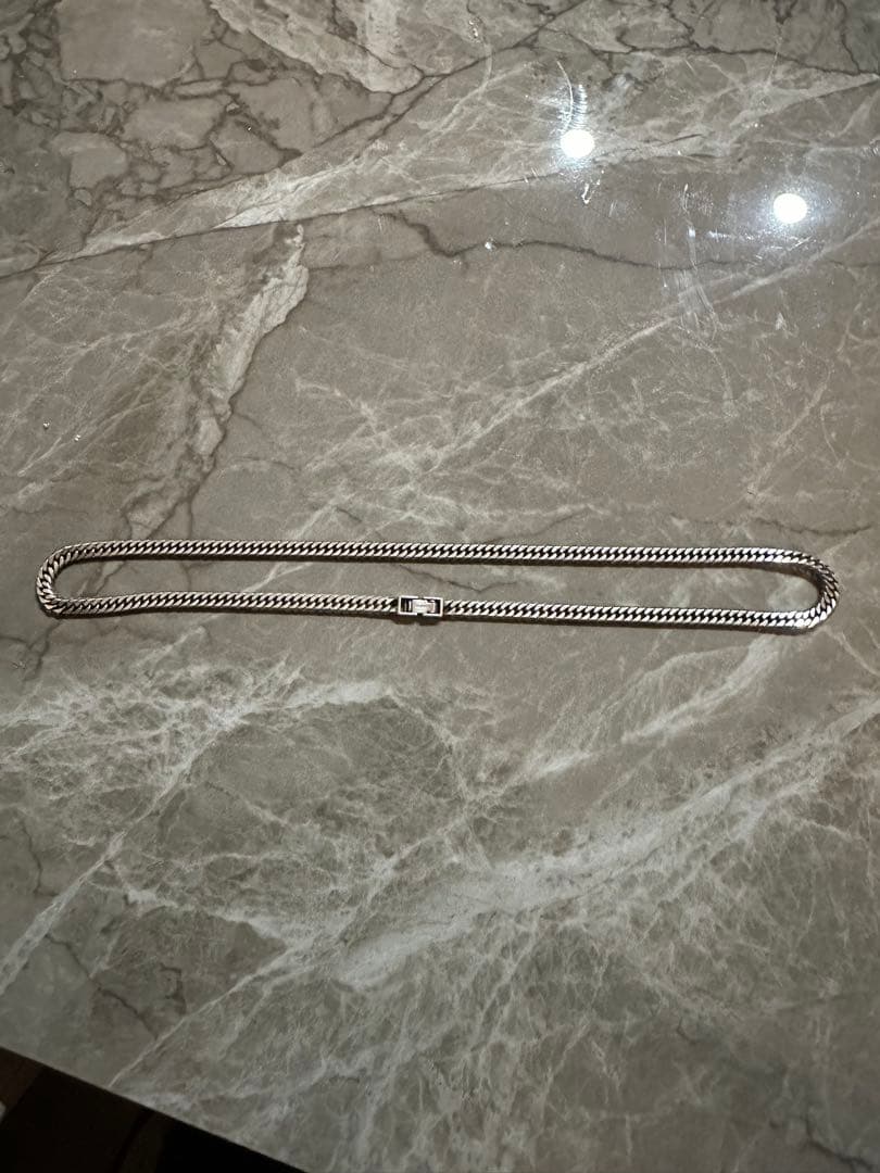 早い者勝ち シルバー 喜平6面ダブル ネックレス