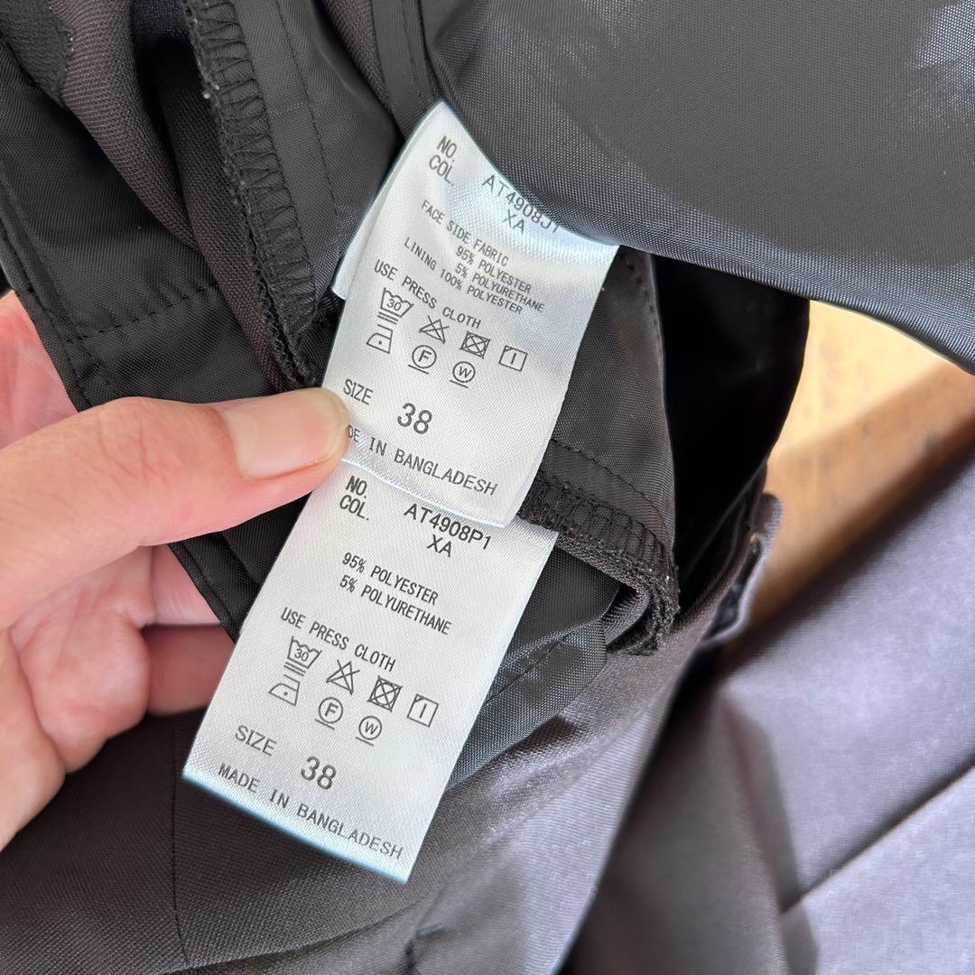 美品！THE SUIT COMPANY WHITE ストレッチパンツスーツ38