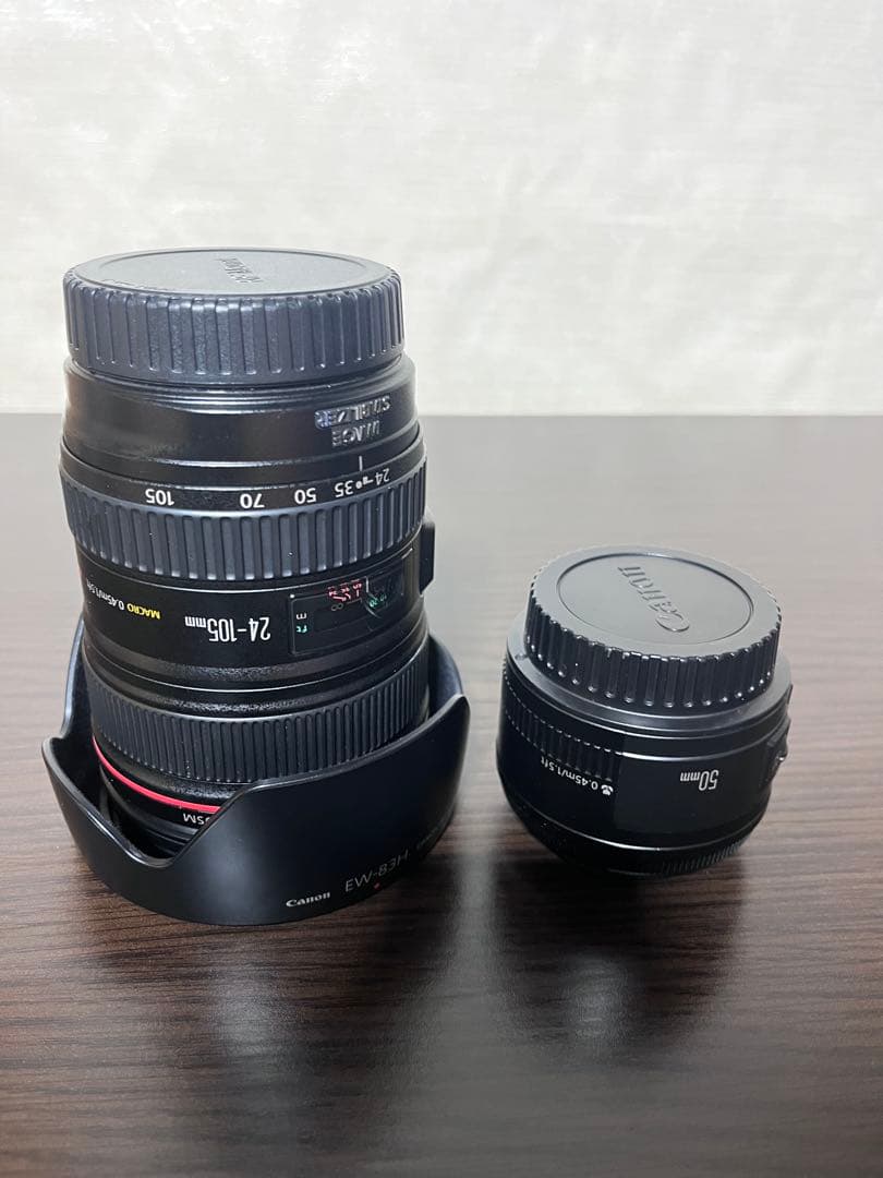 レンズ(ズーム) Canon EF24-105F4L IS Canon EF50mm F1.8