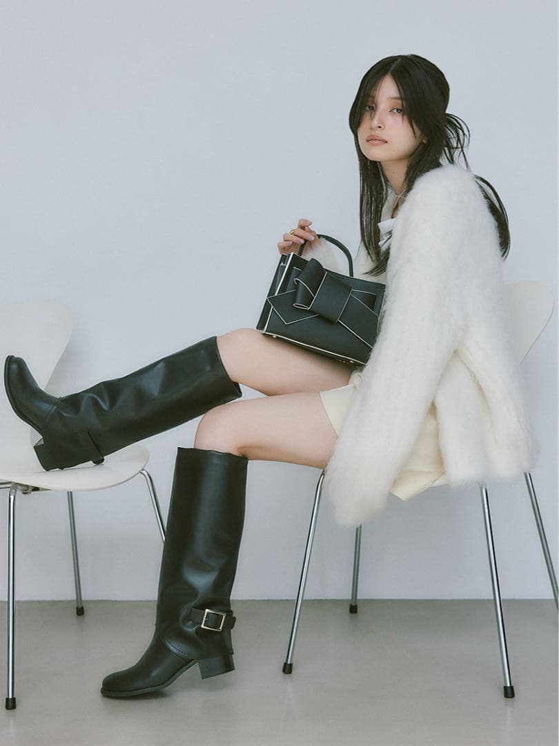 FRAY I.D ゲートルロングブーツ 黒 38サイズ