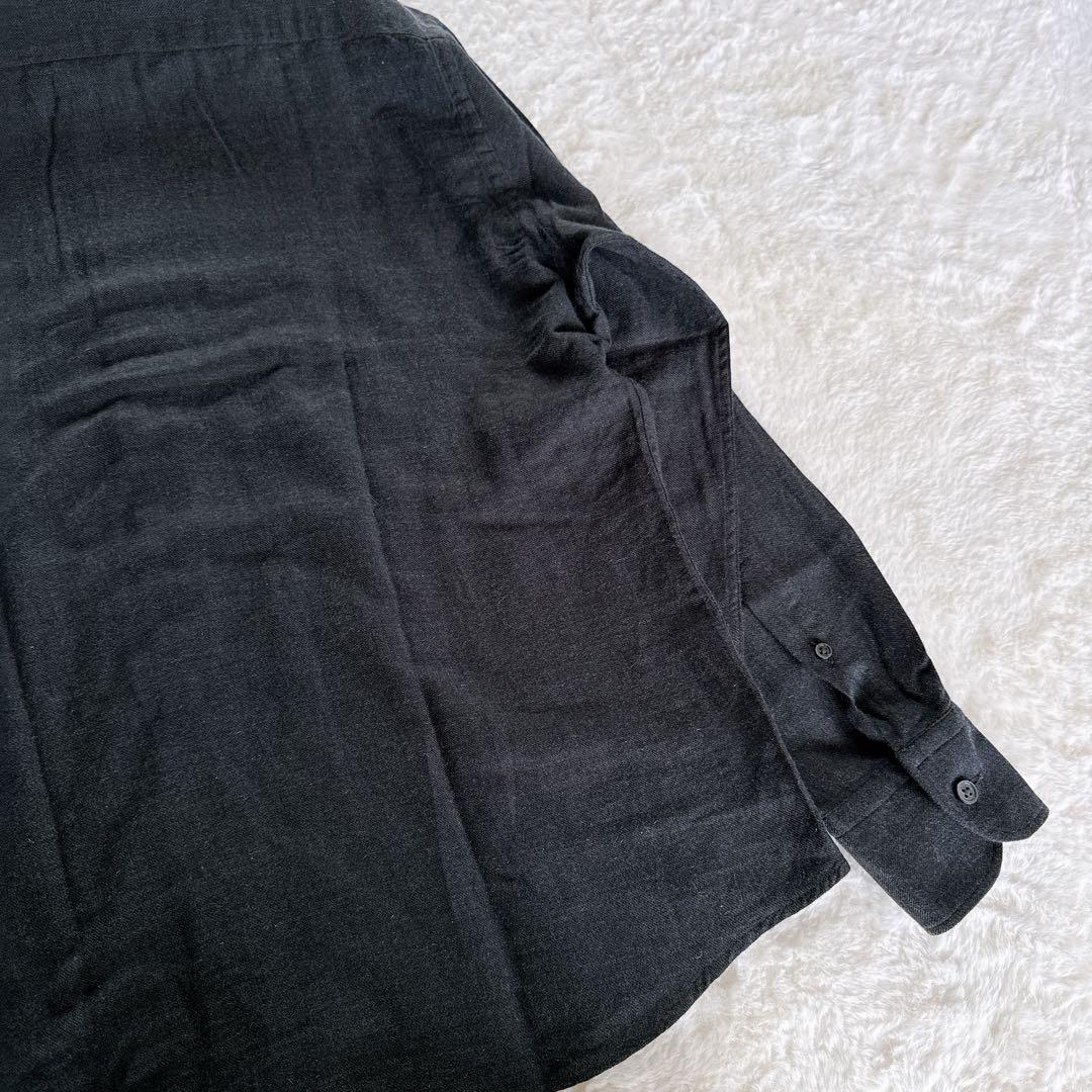 【Ermenegildo Zegna】長袖シャツ コットンカシミヤ混 グレー M