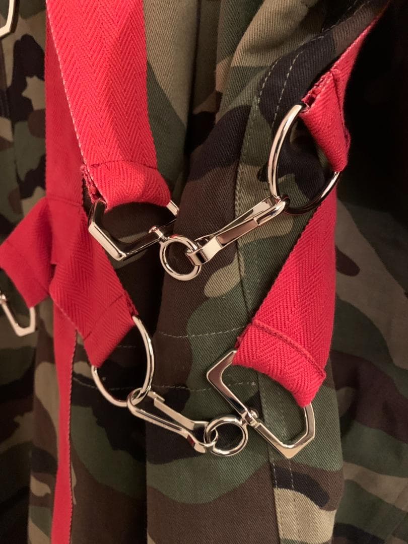 【美品】CELINE セリーヌ 2W860494M ハーネス付き 迷彩 コート