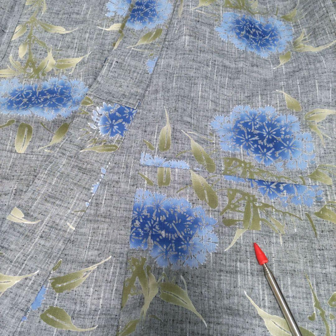 竺仙　浴衣　紬ゆかた　綿紬