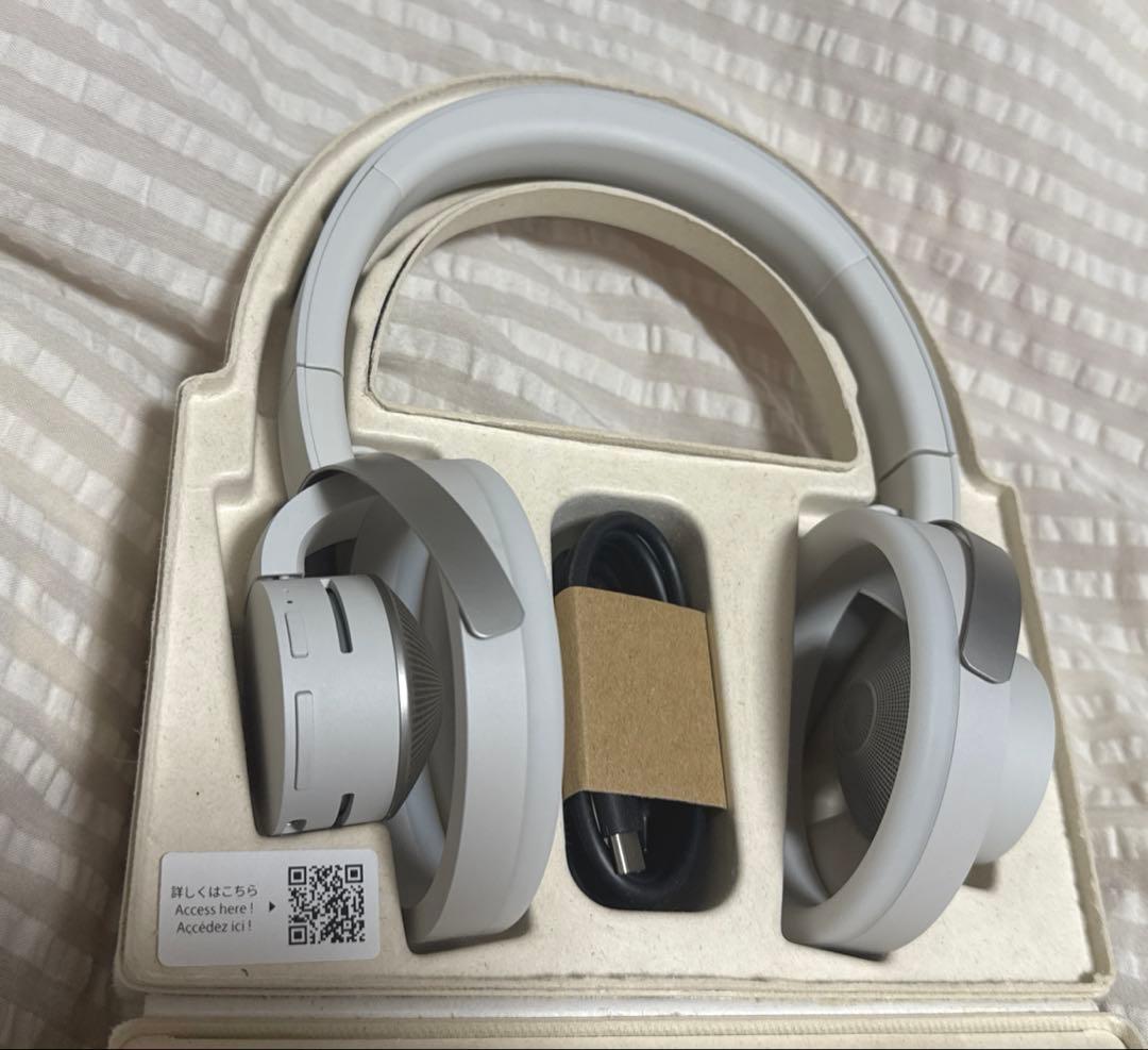 【美品】nwm ONE オープンイヤー型 オーバーヘッドスピーカー ライトグレイ
